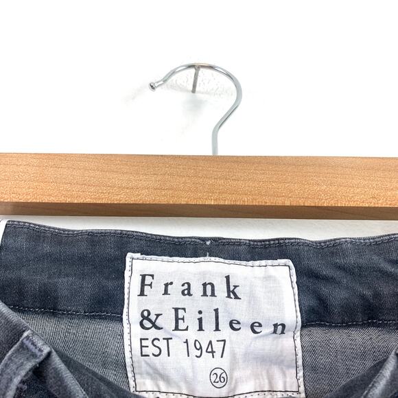 Frank & Eileen Sligo Mid Rise Raw Hem Crop Stretch Skinny Jean 2022 Wash Size 26 - Picture 5 of 8